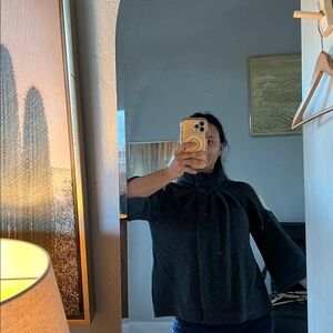 Sarah Spencer Charcoal Wool Blend Garment